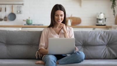 Woman on Couch