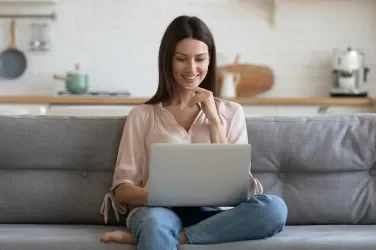 Woman on Couch