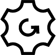 Icon of a gear and arrow