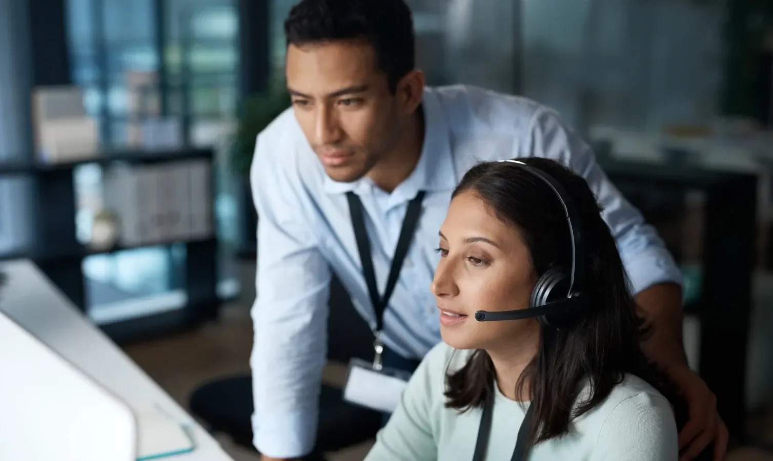 People Working at Desk