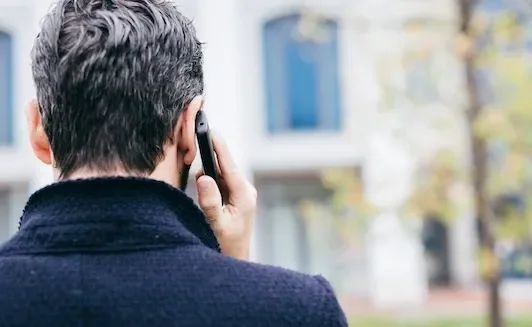 Man using phone