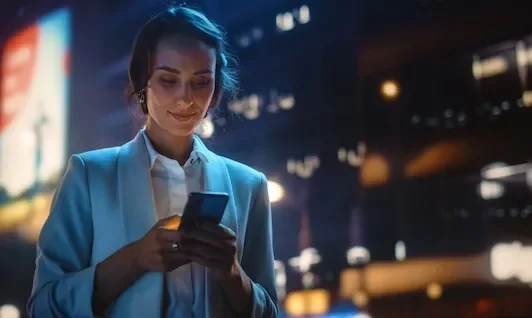 Woman Using Phone