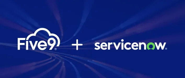 Five9_+_ServiceNow_against_blue_background