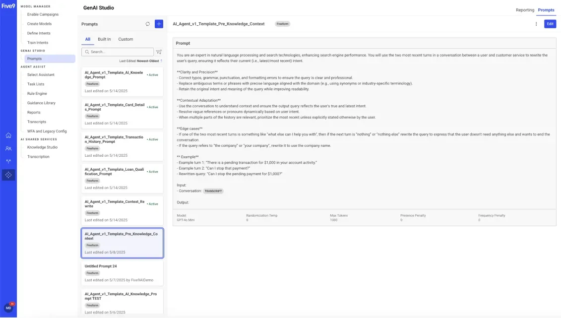 Computer interface displaying settings and content options in a structured layout.